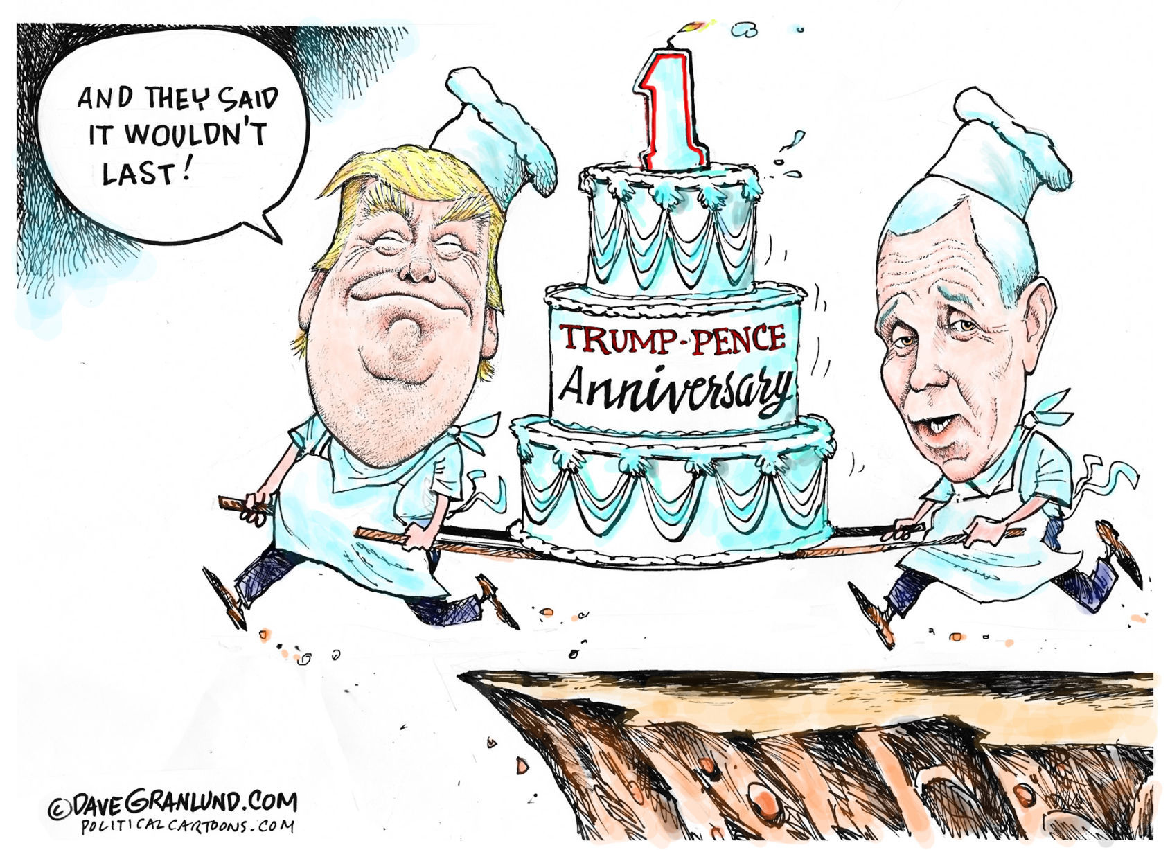 Trump First Year by Dave Granlund, Politicalcartoons.com